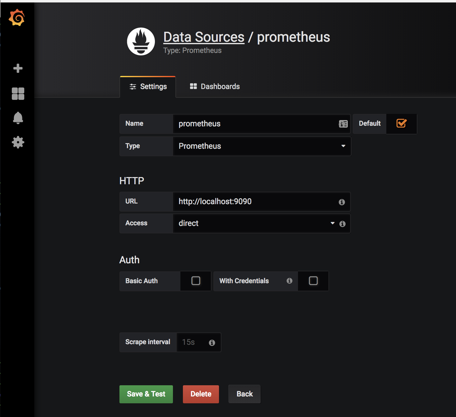 grafana datasource