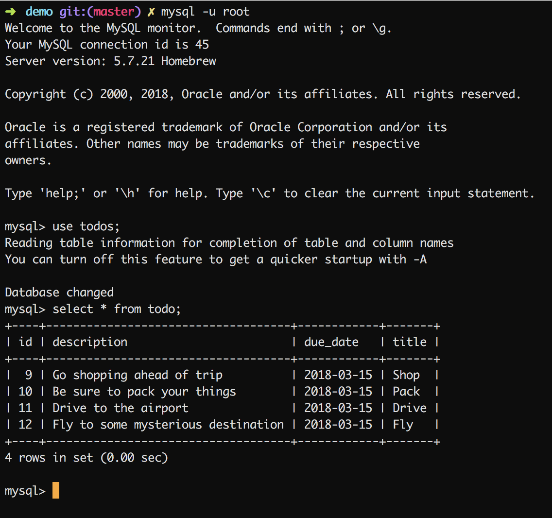 mysql query